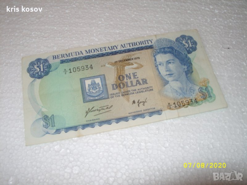 БЕРМУДА 1 ДОЛАР 1976 г, снимка 1