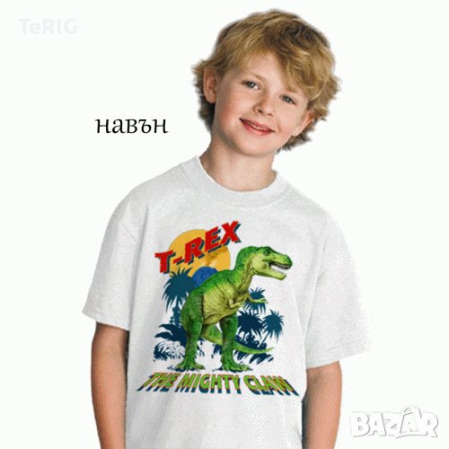 T-REX -соларна тениска-щампа с променящи се цветове, снимка 1
