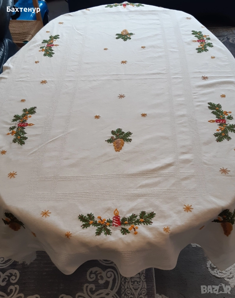 бродирана покривка , снимка 1