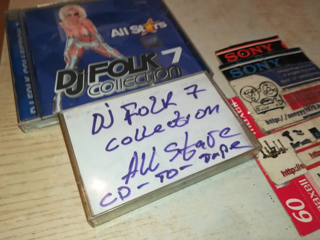 DJ FOLK COLLECTION 7-ALL STARS-КАСЕТА 2403251536 в Аудио касети в