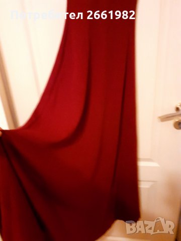 Красива, дълга, елегантна, червена рокля, снимка 4 - Рокли - 32159404