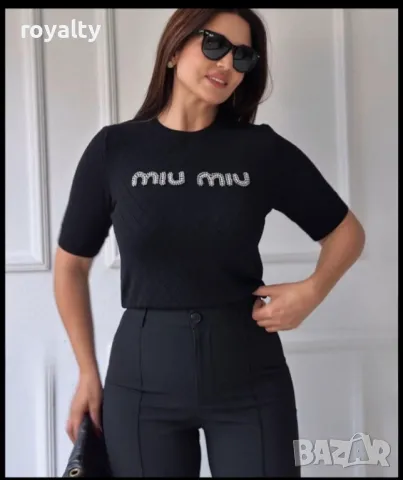 Miu Miu дамски блузи , снимка 6 - Тениски - 49173730