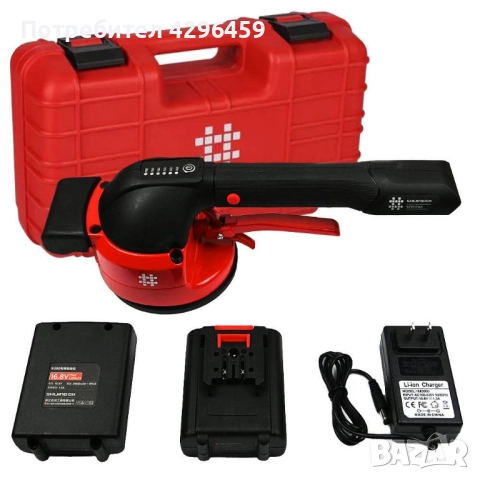 Виброчук / Вендуза за плочки, SHIJING 9390, 123 мм, до 100 кг