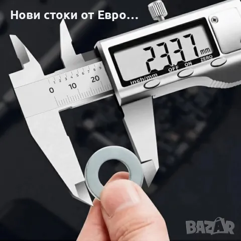 Електронен дигитален шублер LOUISWARE, с много голям LCD екран и 150 mm 0-6" инча/, снимка 6 - Други - 49444623