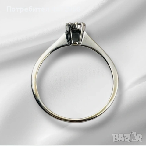 Златен годежен пръстен 18к, снимка 4 - Пръстени - 53253957