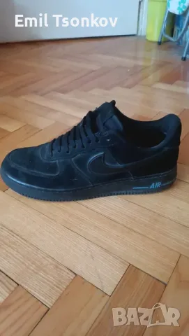 Nike Air Force 1 Low Black Rubber Swoosh – 45.5, снимка 2 - Маратонки - 56327220