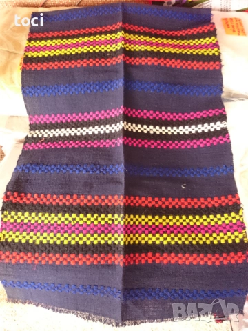 Автентична ръчно тъкана вълнена престилка част към народна носия, снимка 2 - Други ценни предмети - 52230470