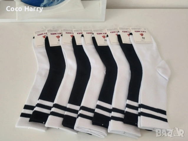 Дамски безшевни памучни чорапи, снимка 3 - Дамски чорапи - 51753861