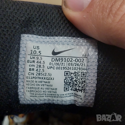 оригинални маратонки Nike Air Max 90 Black номер 44 -44,5, снимка 6 - Маратонки - 37941415