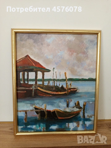 маслена картина на морска тематика