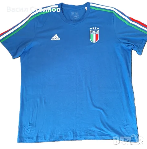 Италия / Italy adidas DNA 3-stripes 2023-24 T-shirt - размер 2XL