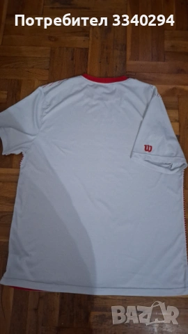 Оргинални тениски Wilson, размер XXL, снимка 4 - Тениски - 53330300