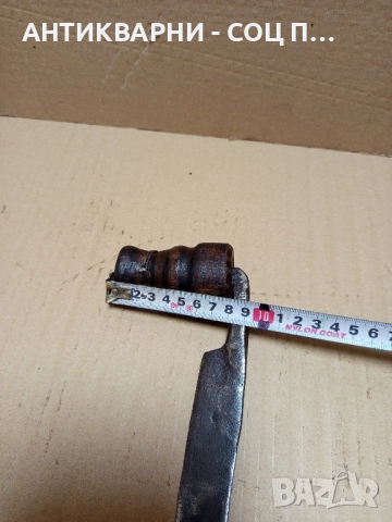 Стар Ръчно Кован Дърводелски Рукан., снимка 13 - Антикварни и старинни предмети - 51556528