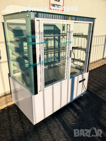 Топла витрина 480литра, снимка 3 - Хладилни витрини и фризери - 52636483