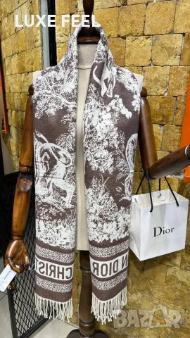 Dior ✨Кашмир ✨ Дамски Шалове , снимка 7 - Шалове - 56227540