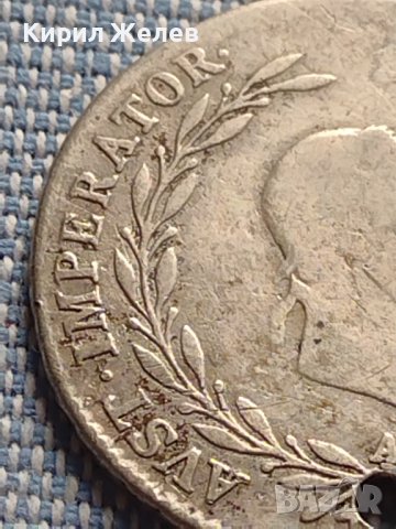 Сребърна монета 20 кройцера 1828г. Франц първи Виена Австрия 23919, снимка 4 - Нумизматика и бонистика - 42899822