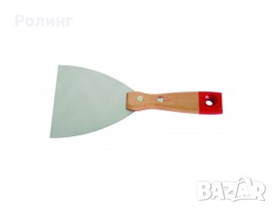 Шпакли с хром покритие и дървена дръжка от 40мм-100мм