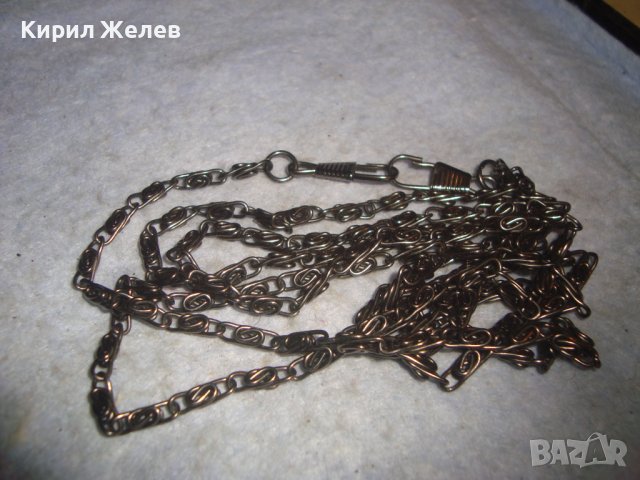 КРАСИВА ЗДРАВА СТОМАНЕНА РЕТРО ПЛЕТКА ВЕРИЖКА СИНДЖИРЧЕ КЮСТЕК 30156, снимка 5 - Колиета, медальони, синджири - 37912740