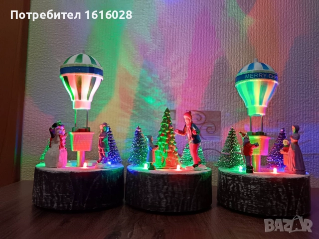 Коледни LED фигури за изграждане на селца и градчета., снимка 3 - Декорация за дома - 51312219