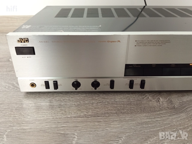 Стерео усилвател JVC AX-440, снимка 4 - Ресийвъри, усилватели, смесителни пултове - 52305945