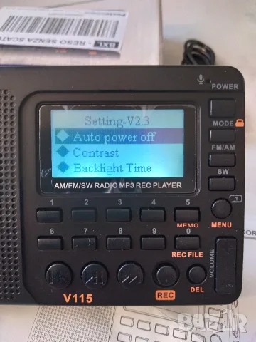 Радиоприемник RETEKESS V115 FM/MW/SW, снимка 9 - Радиокасетофони, транзистори - 55970979