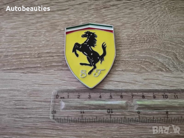 Scuderia Ferrari жълта емблема , снимка 3 - Аксесоари и консумативи - 52360451