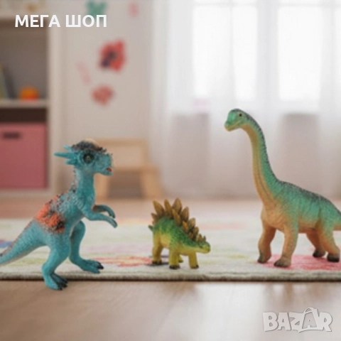 Детски комплект фигурки динозаври със звук – DINOSAUR ERA 6 броя, снимка 2 - Фигурки - 52584410