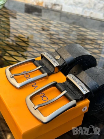 колани от естествена кожа в кутия louis vuitton balenciaga, снимка 17 - Колани - 50776390