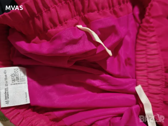 Нова розова плисирана воалена пола XL 2 XL, снимка 4 - Поли - 49756339
