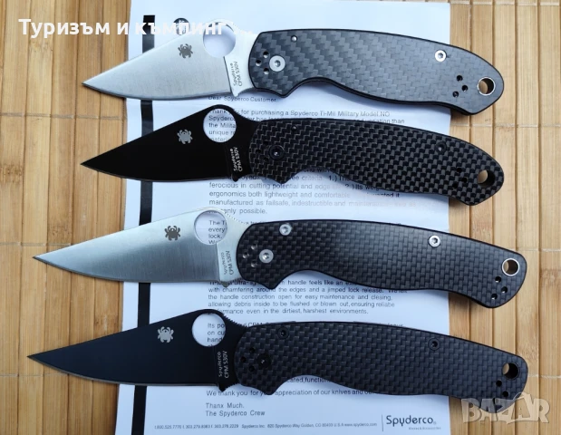 Spyderco Paramilitary 2 CARBON / Paramilitary 2 CARBON, снимка 3 - Ножове - 44499023