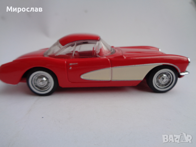 1:43 MATCHBOX CHEVROLET CORVETTE 1956 КОЛИЧКА ИГРАЧКА МОДЕЛ , снимка 3 - Колекции - 44758695