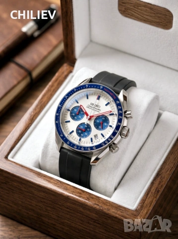 Seiko Speedmaster Mod - Нов, снимка 2 - Мъжки - 54267965