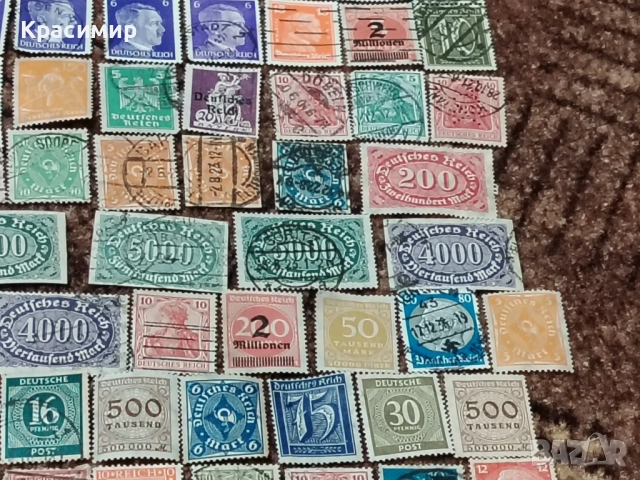 Винтидж ПОЩЕНСКИ марки Империя Германия , снимка 9 - Филателия - 52948019