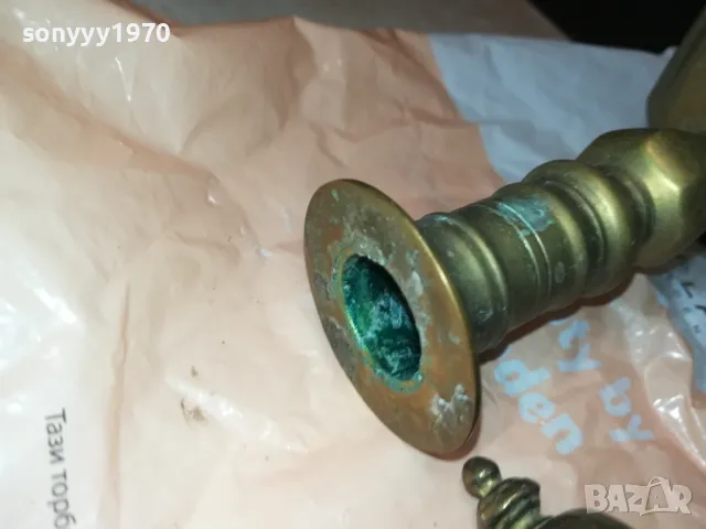 МЕД МЕСИНГ 2БР  ОТ ФРАНЦИЯ 1811241542, снимка 8 - Антикварни и старинни предмети - 48013283