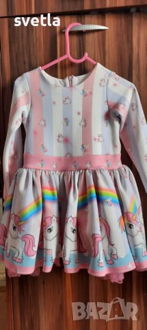 Рокля Еднорог, снимка 4 - Детски рокли и поли - 37751728