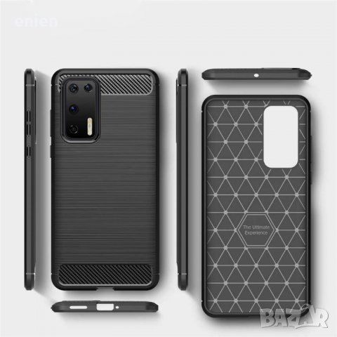 Удароустойчив карбонов кейс за Huawei P40 PRO, P30 Lite, снимка 2 - Калъфи, кейсове - 29094511