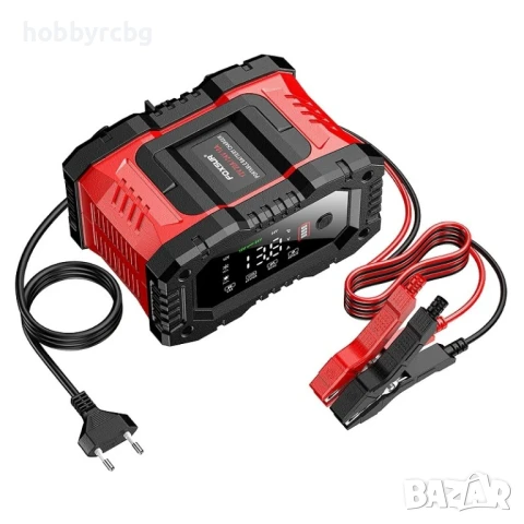Автомобилно интелигентно зарядно за батерии 12V/20А, 24V/10А за AGM, GEL, Lead-Acid, LiFePO4, снимка 3 - Аксесоари и консумативи - 50963657