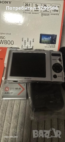 Цифров фотоапарат SONY Cyber shot DSC 800 20.1 Mega pixels - Optical zoom 5x чисто нов, снимка 6 - Фотоапарати - 52104876