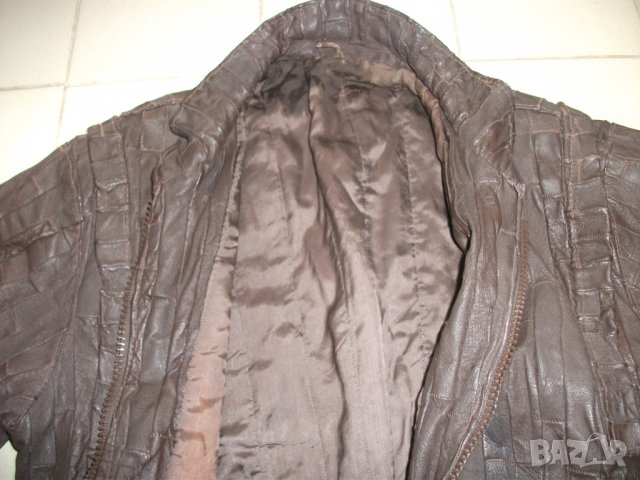Рокерско кожено яке ,уникален модел, снимка 2 - Якета - 31628572