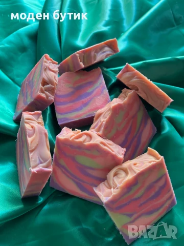 Луксозен ръчно изработен сапун - - Твърд сапун с коприна Вдъхновен от смирна и тонка, снимка 6 - Козметика за тяло - 51063411