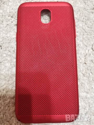 Нов червен твърд кейс + стъклен протектор за Samsung J5 2017, снимка 2 - Калъфи, кейсове - 26841219