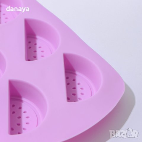 4180 Силиконова форма за бонбони и лед Резенчета Лимон, снимка 5 - Форми - 42862460