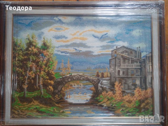 Гоблен "Старият мост", снимка 3 - Гоблени - 31897568