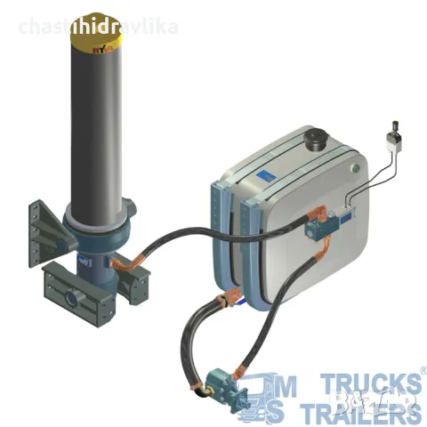 ДВУКРЪГОВА ХИДРАВЛИЧНА СИСТЕМА 1'' - 90Л. Турция