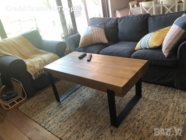 Холна маса,помощна маса маса за кафе Индустриален стил,Рустик ,Скандинавски , снимка 10 - Маси - 32580302