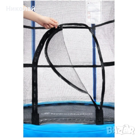 Мини батут с мрежа за безопасност – Компактен и забавен избор за деца, снимка 6 - Други стоки за дома - 53116747