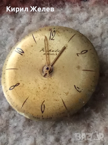 Механизъм с циферблат от стар ръчен часовник 52076, снимка 5 - Мъжки - 52260617
