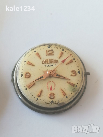 Швейцарски часовник DELBANA. Swiss made. Дамски. Механичен механизъм. Vintage watch. Ретро. , снимка 6 - Дамски - 36389443