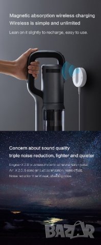 С ЛИПСИ - Безжична прахосмукачка и моп Roidmi X30 Pro, снимка 2 - Прахосмукачки - 42375404