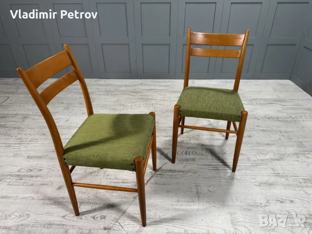 Винтидж трапезни столове К100, снимка 2 - Столове - 56018780